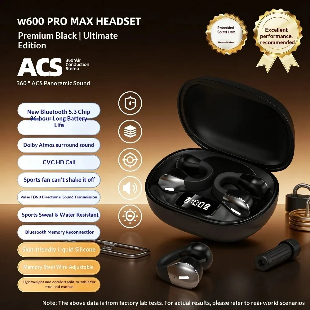 Home Office Amazon - Cuffie Bluetooth non intrauricolari, indossabili impercettibilmente,