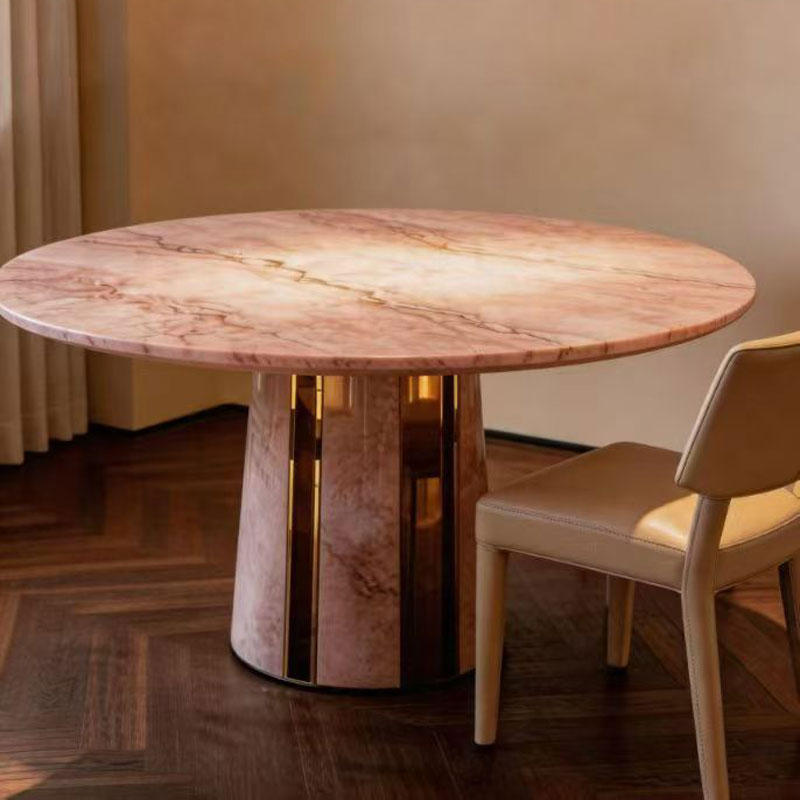 Home Office Furniture Sets - Elegante Set Tavolo da Pranzo Rotondo