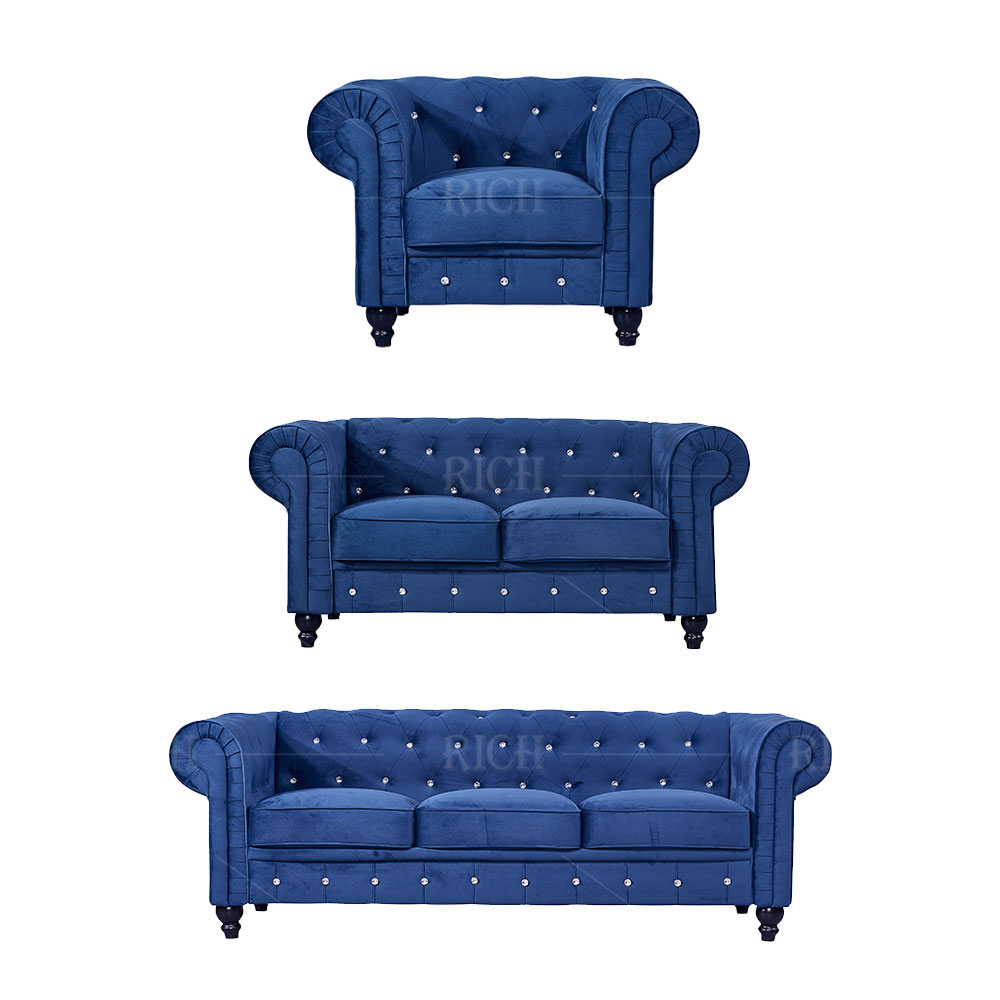 Home Office Furniture Sets - Divano Chesterfield Classico Trapuntato, Arredamento per