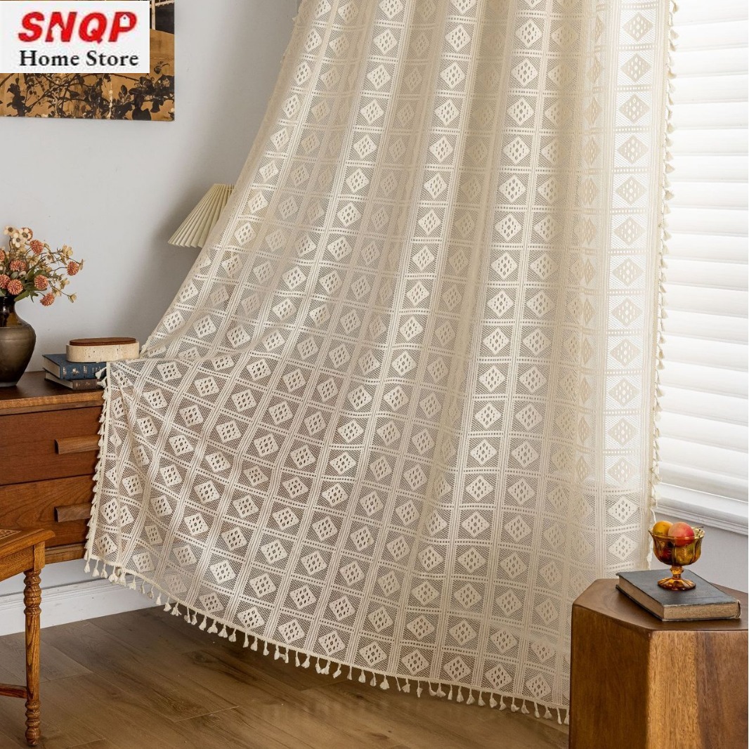 Home Office Amazon - Tende di Lusso in Pizzo Bohemien