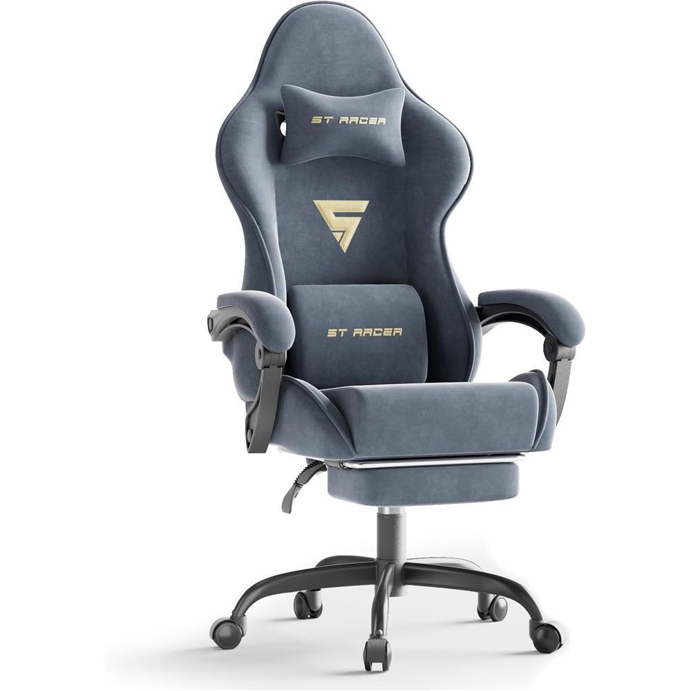 Home Office Chair - Sedia da Gaming Ergonomica con Poggiapiedi