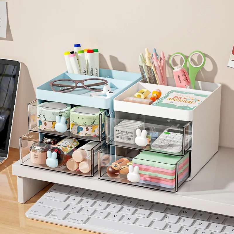 Home Office Furniture Sets - Organizer da Scrivania con Cassetto, Piccolo