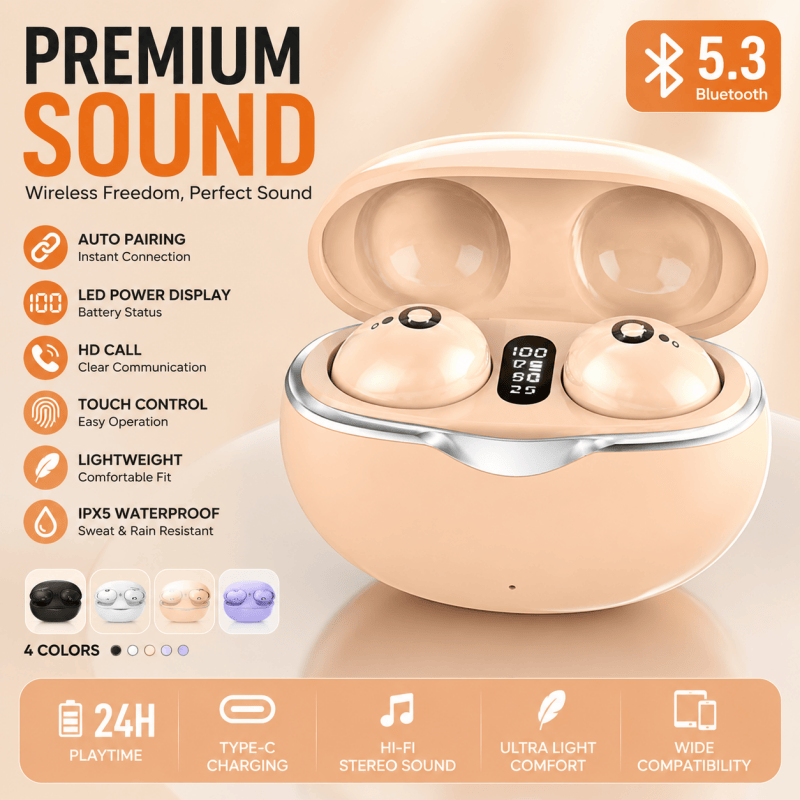 Home Office Amazon - Nuove mini cuffie invisibili TWS Bluetooth